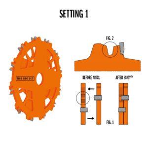 CMT ORANGE TOOLS 230.312.08 DADO Set Saw Blade HW D=8” B=5/8” Z12 FTG+ATB Orange PTFE