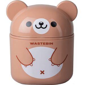 zerodeko desktop trash can dorm trash can office trash cans for near desk mini desk trash can plastic trash can with lid tabletop trash can desk trash can mini kawaii trash can waste basket