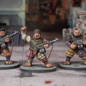 Death Fields/Classic Fantasy: Landsknecht Ogres (9 Multi Part Hard Plastic 28mm Figures) Made in The USA