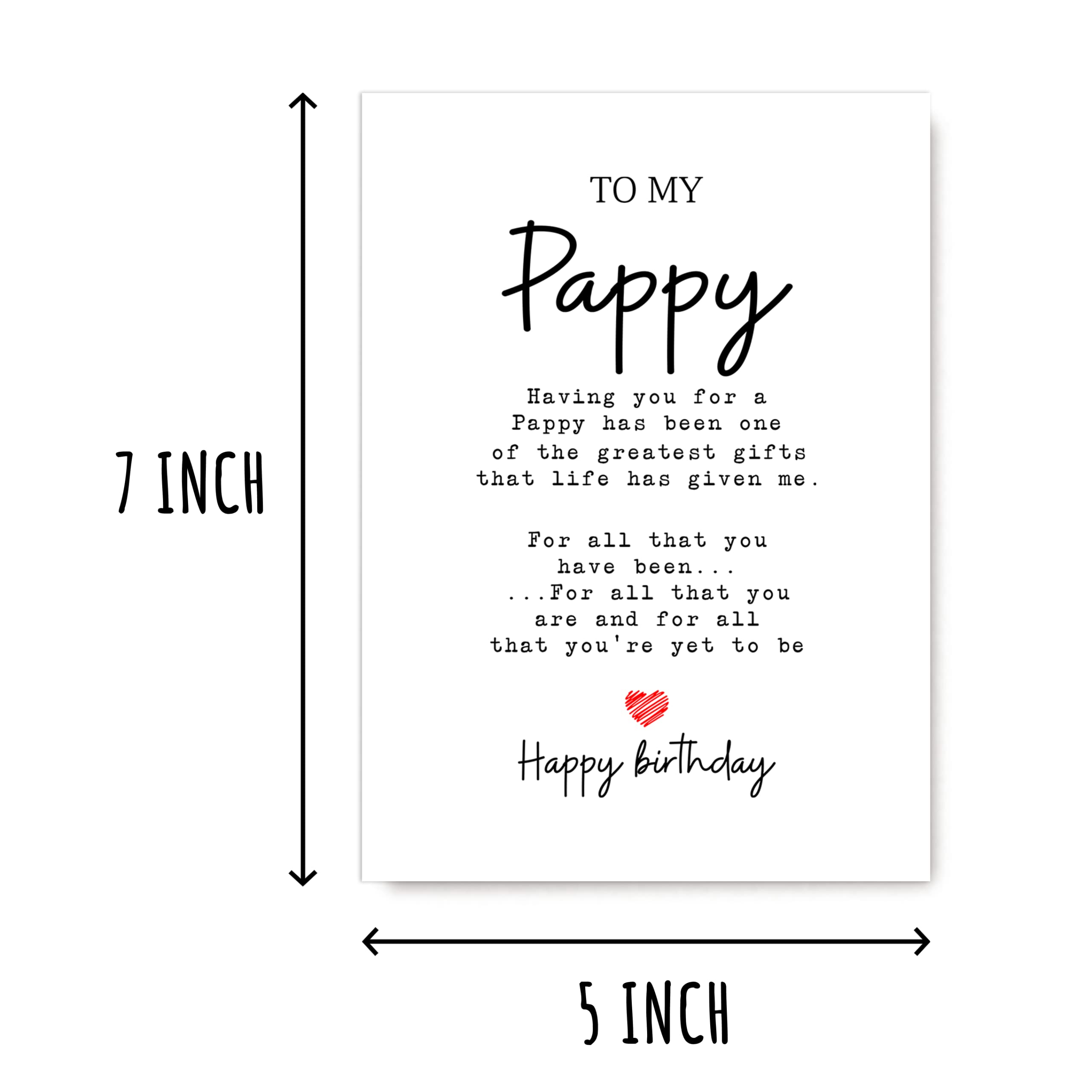 To My Pappy - Pappy Birthday Card - Pappy Is The Greatest Gifts In My Life - Birthday Card For Pappy - Gift For Pappy Card- Christmas Gifts For Pappy