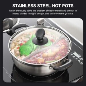 Hot Pot Household Induction Gas Cooking Pot Lid Kitchenware Shabu Shabu Stews Dishwasher Safe