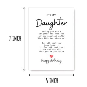 To My Daughter - Daughter Birthday Card - Daughter Is The Greatest Gifts In My Life - Birthday Card For Daughter - Gift For Daughter Card- Christmas Gifts For Daughter