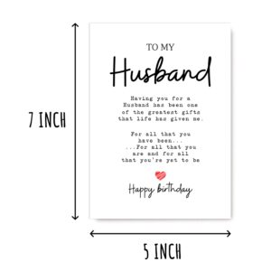 To My Husband - Husband Birthday Card - Husband Is The Greatest Gifts In My Life - Birthday Card For Husband - Gift For Husband Card- Christmas Gifts For Husband