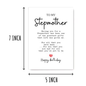 To My Stepmother - Stepmother Birthday Card - Stepmother Is The Greatest Gifts In My Life - Birthday Card For Stepmother - Gift For Stepmother Card