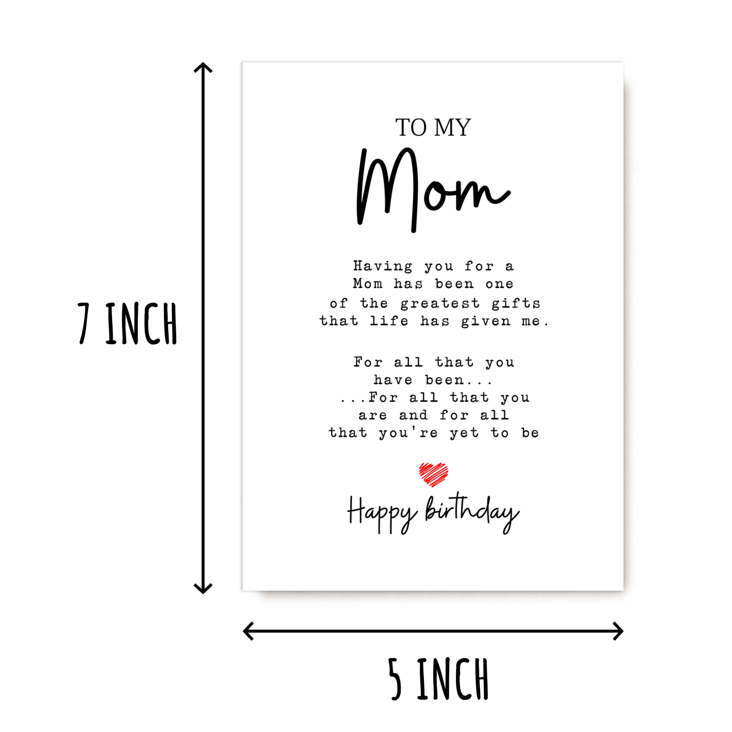 To My Mom - Mom Birthday Card - Mom Is The Greatest Gifts In My Life - Birthday Card For Mom - Gift For Mom Card- Christmas Gifts For Mom