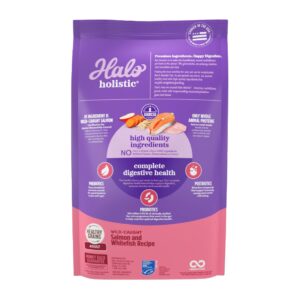 Halo Purely for Pets Holistic Adult Dog Healthy Grains Wild-Caught Salmon & Whitefish Recipe 3.5 lb