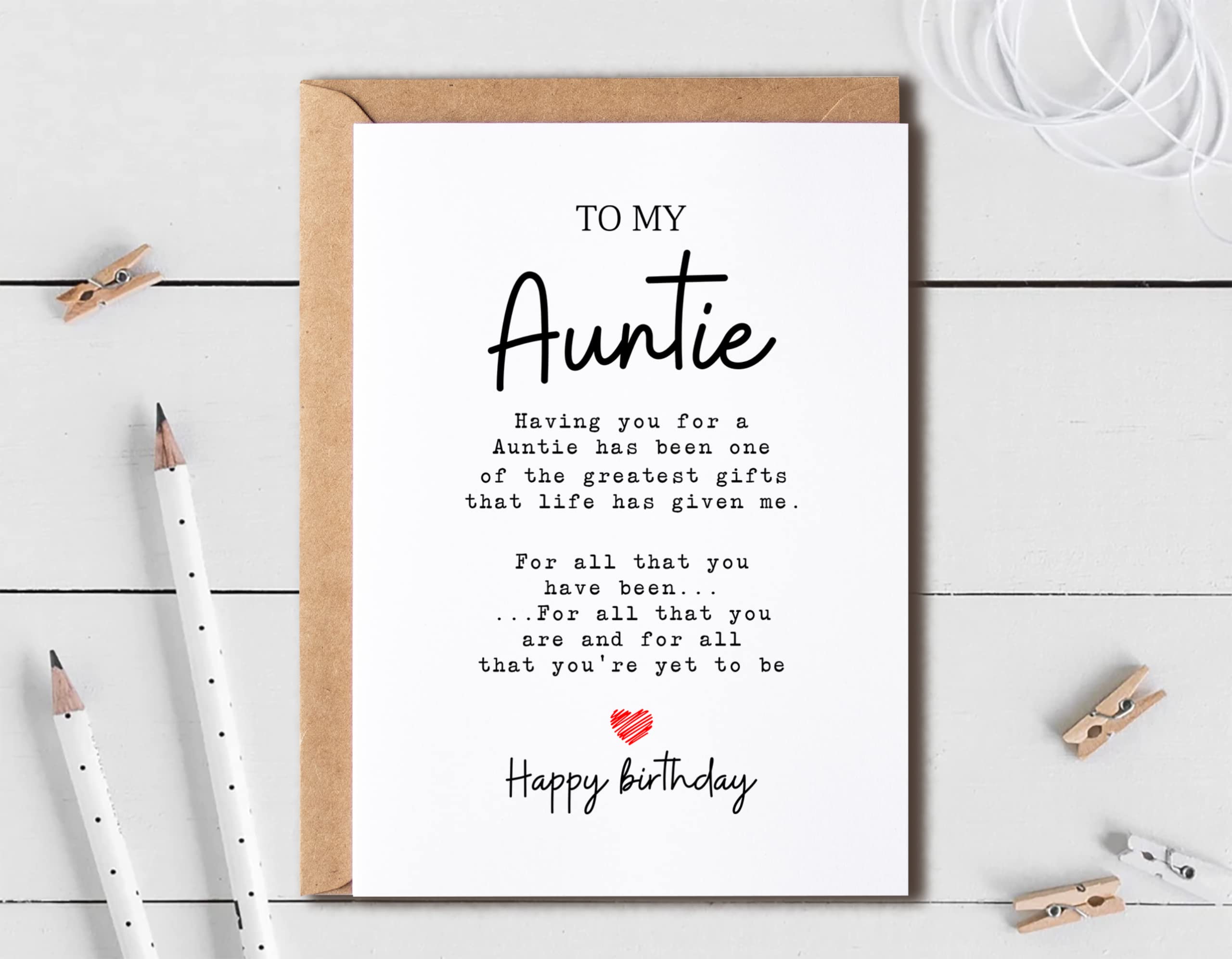 To My Auntie - Auntie Birthday Card - Auntie Is The Greatest Gifts In My Life - Birthday Card For Auntie - Gift For Auntie Card- Christmas Gifts For Auntie