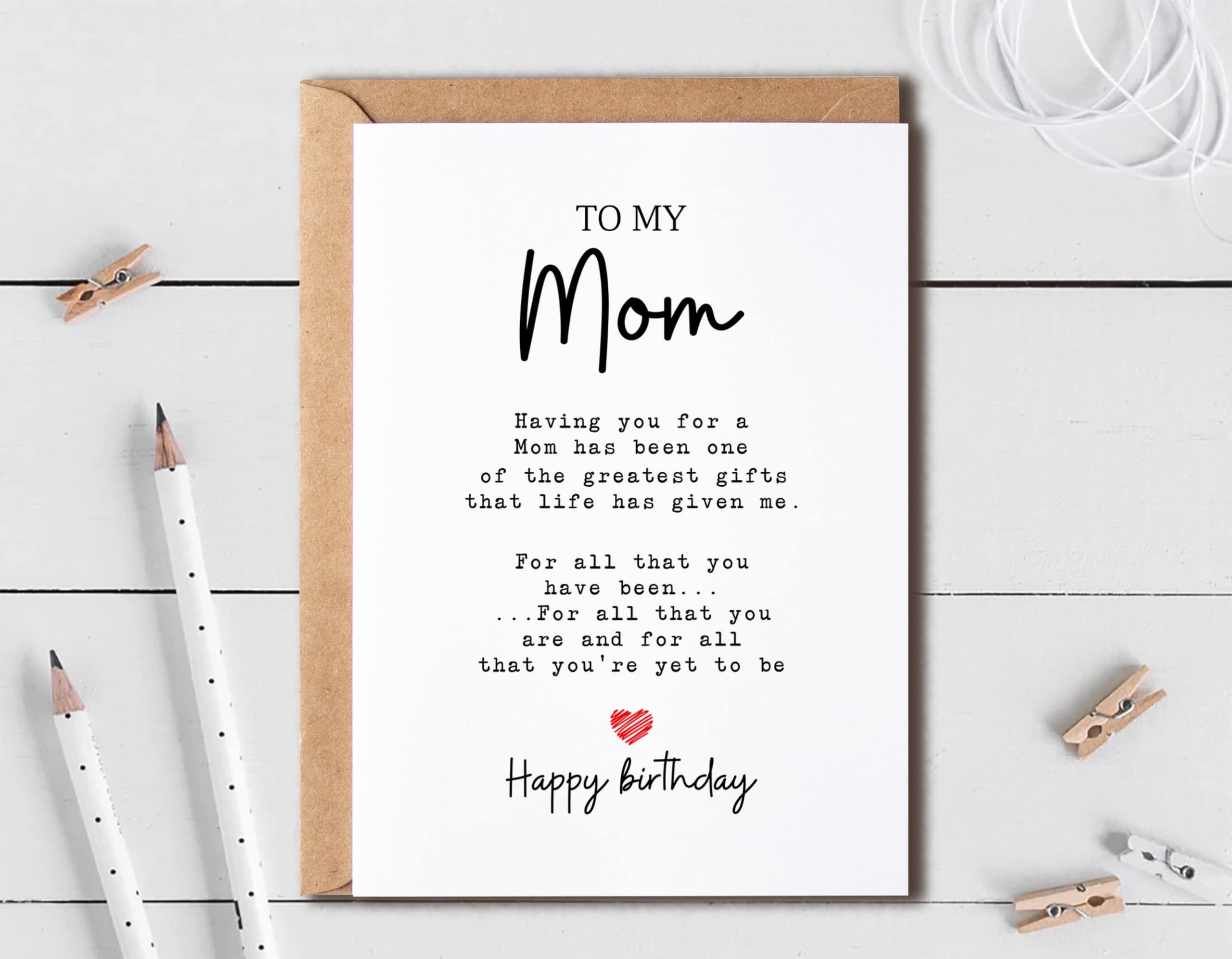 To My Mom - Mom Birthday Card - Mom Is The Greatest Gifts In My Life - Birthday Card For Mom - Gift For Mom Card- Christmas Gifts For Mom