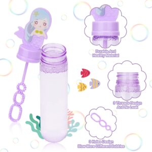 Mermaid Party Favors Bubble Wands for Kids Under The Sea Party Favors Ocean Birthday Party Supplies Bubble Blowing Toys 24PCS