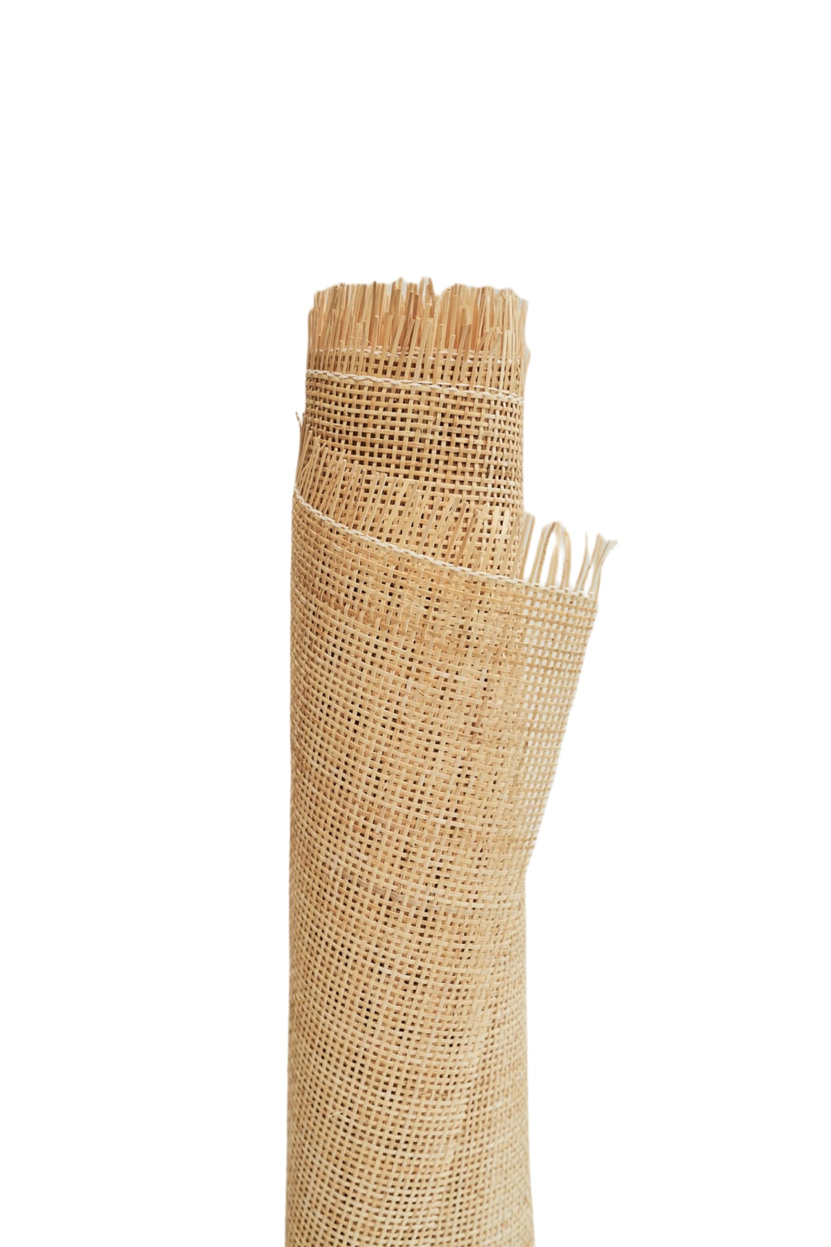 24" Width Natural Rattan Square Webbing, Radio Weave, Rattan for Caning Projects (5 Feet)