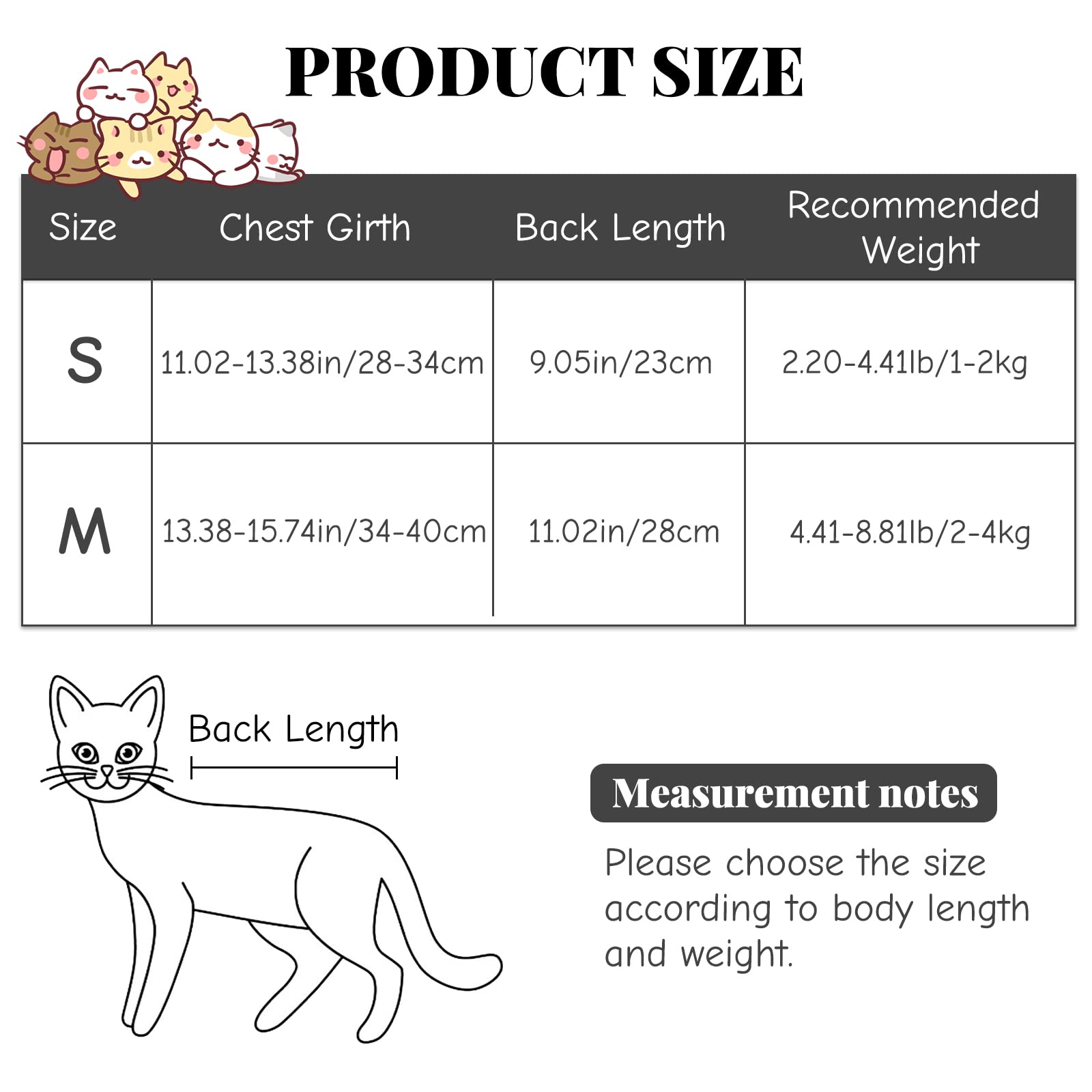 URROMA 1 Piece Cat Surgery Recovery Suit, Alternative E-Collar Cone Anti Licking Pet Surgical Recovery Shirt Skin Diseases Abdominal Wounds Sterilization Cat Suit for Pets Cats Dogs, M