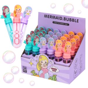 mermaid party favors bubble wands for kids under the sea party favors ocean birthday party supplies bubble blowing toys 24pcs