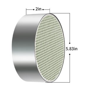 Ytpoools Hearth Wood Stove Catalytic Combustor, 5.83" x 2" & 6" x 2" Round Ceramic Catalytic Combustor Replacement for Englander & Dovre & Dutchwest Wood Burning Stoves CC-001, Models 2460, 2461, 2462