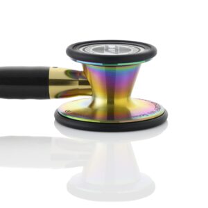 ADC Adscope 601 Convertible Cardiology Stethoscope with Tunable AFD Technology, For Adult and Pediatric Patients, Iridescent Metallic Caribbean