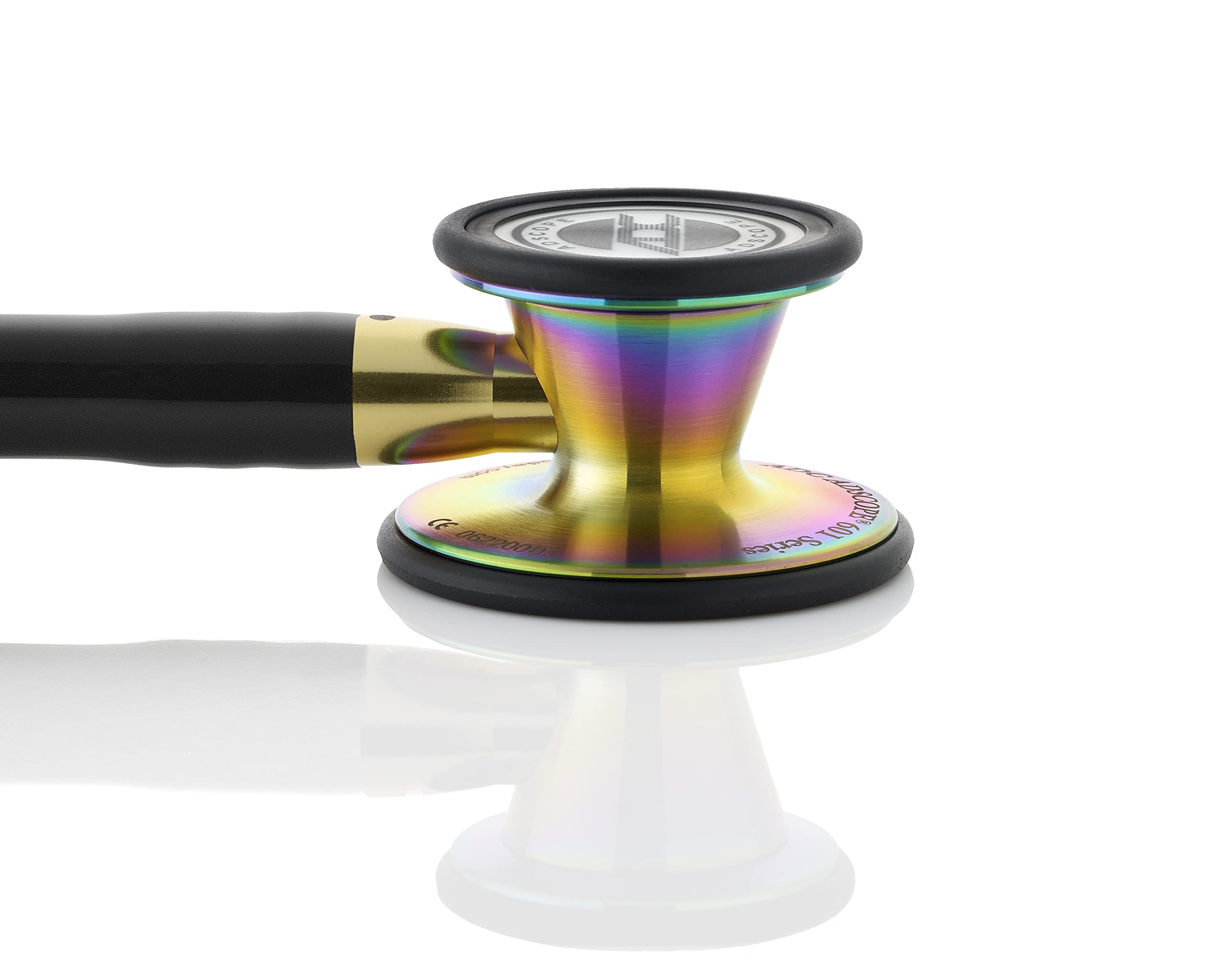 ADC Adscope 601 Convertible Cardiology Stethoscope with Tunable AFD Technology, For Adult and Pediatric Patients, Iridescent Metallic Caribbean