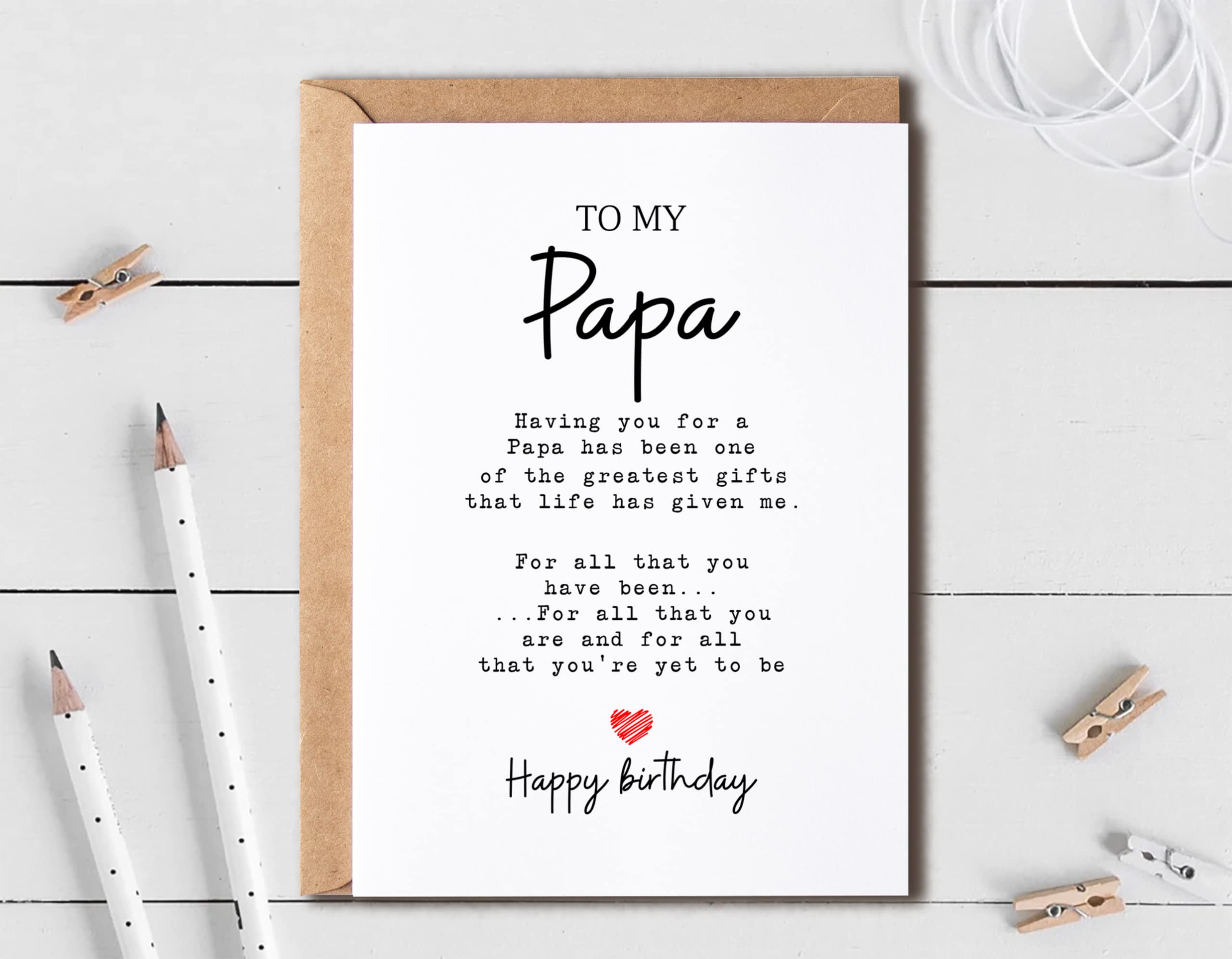 To My Papa - Papa Birthday Card - Papa Is The Greatest Gifts In My Life - Birthday Card For Papa - Gift For Papa Card- Christmas Gifts For Papa