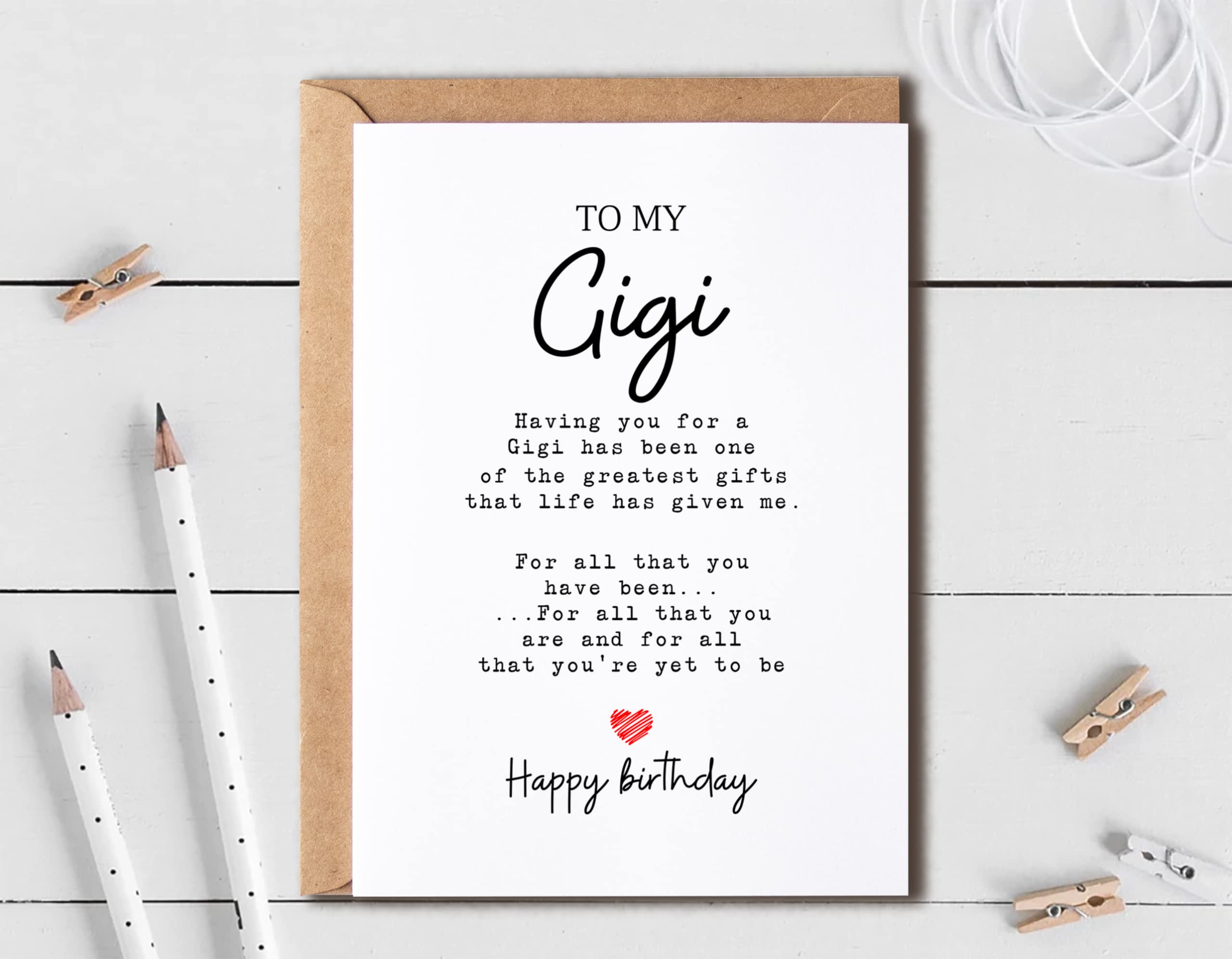 To My Gigi - Gigi Birthday Card - Gigi Is The Greatest Gifts In My Life - Birthday Card For Gigi - Gift For Gigi Card- Christmas Gifts For Gigi