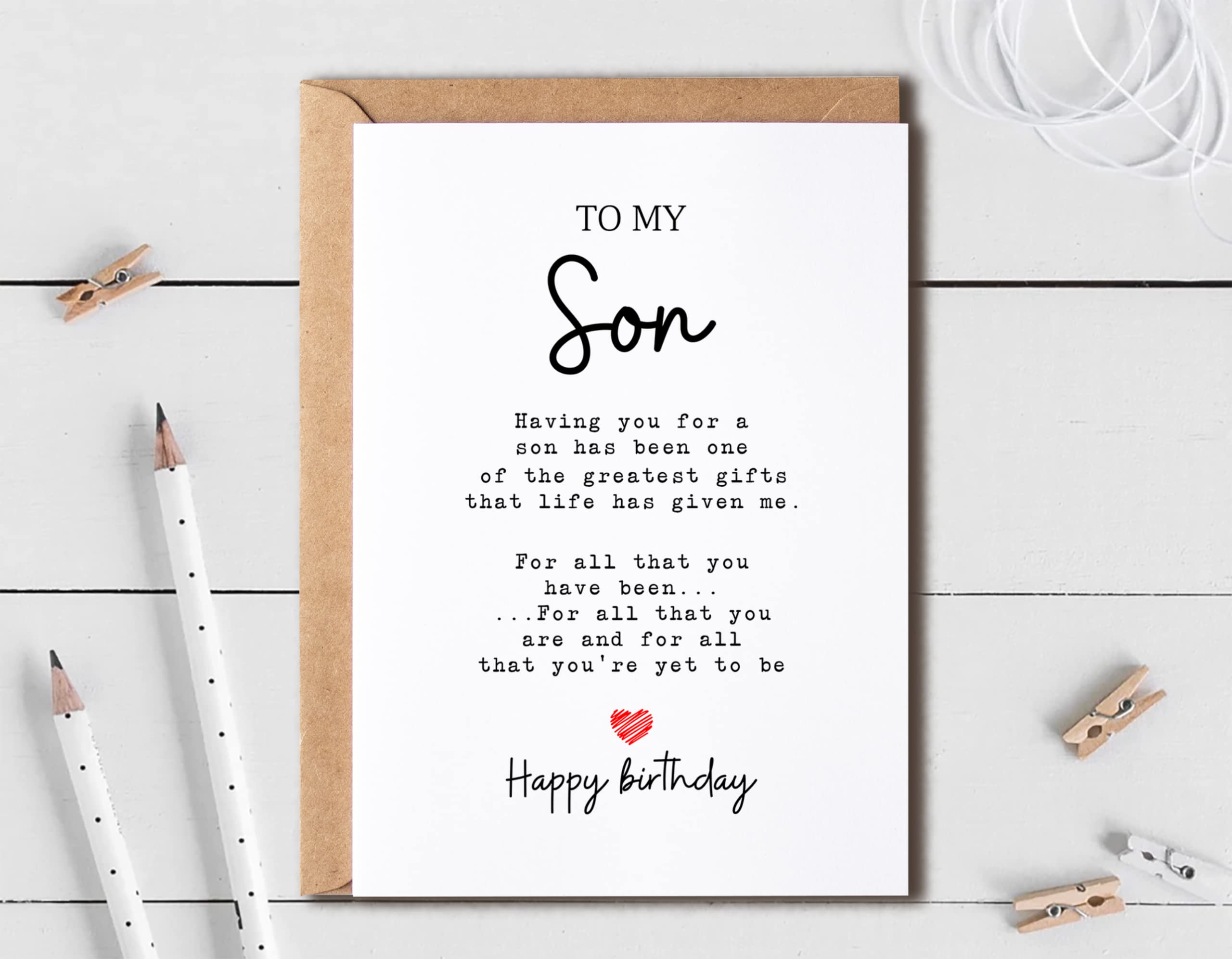 To My Son - Son Birthday Card - Son Is The Greatest Gifts In My Life - Birthday Card For Son - Gift For Son Card- Christmas Gifts For Son