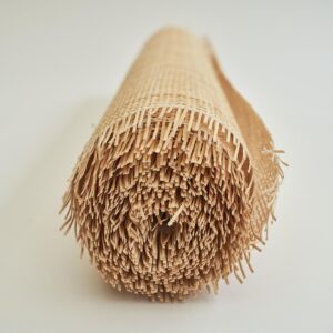 24" Width Natural Rattan Square Webbing, Radio Weave, Rattan for Caning Projects (5 Feet)