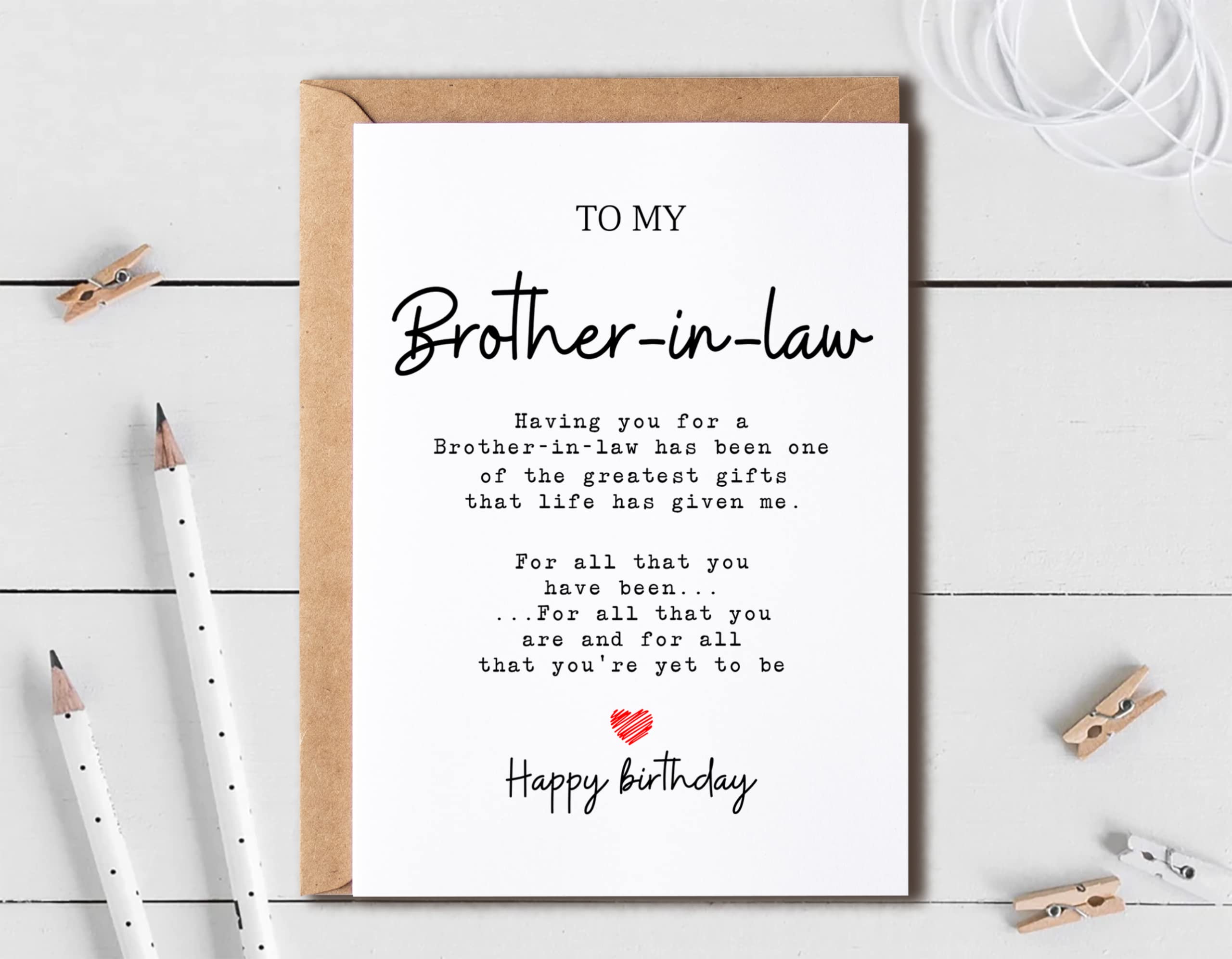 To My Brother-In-Law - Brother-In-Law Birthday Card - Brother-In-Law Is The Greatest Gifts In My Life - Birthday Card For Brother-In-Law - Gift For Brother-In-Law Card