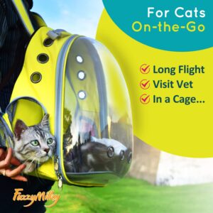 Fuzzymilky Cat Calming Collars - 3 Packs Cat Collar Infused with Pheromones (Blue) for Cat Anxiety Relief