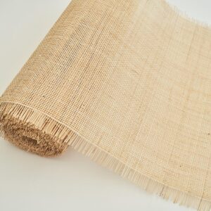 24" Width Natural Rattan Square Webbing, Radio Weave, Rattan for Caning Projects (5 Feet)