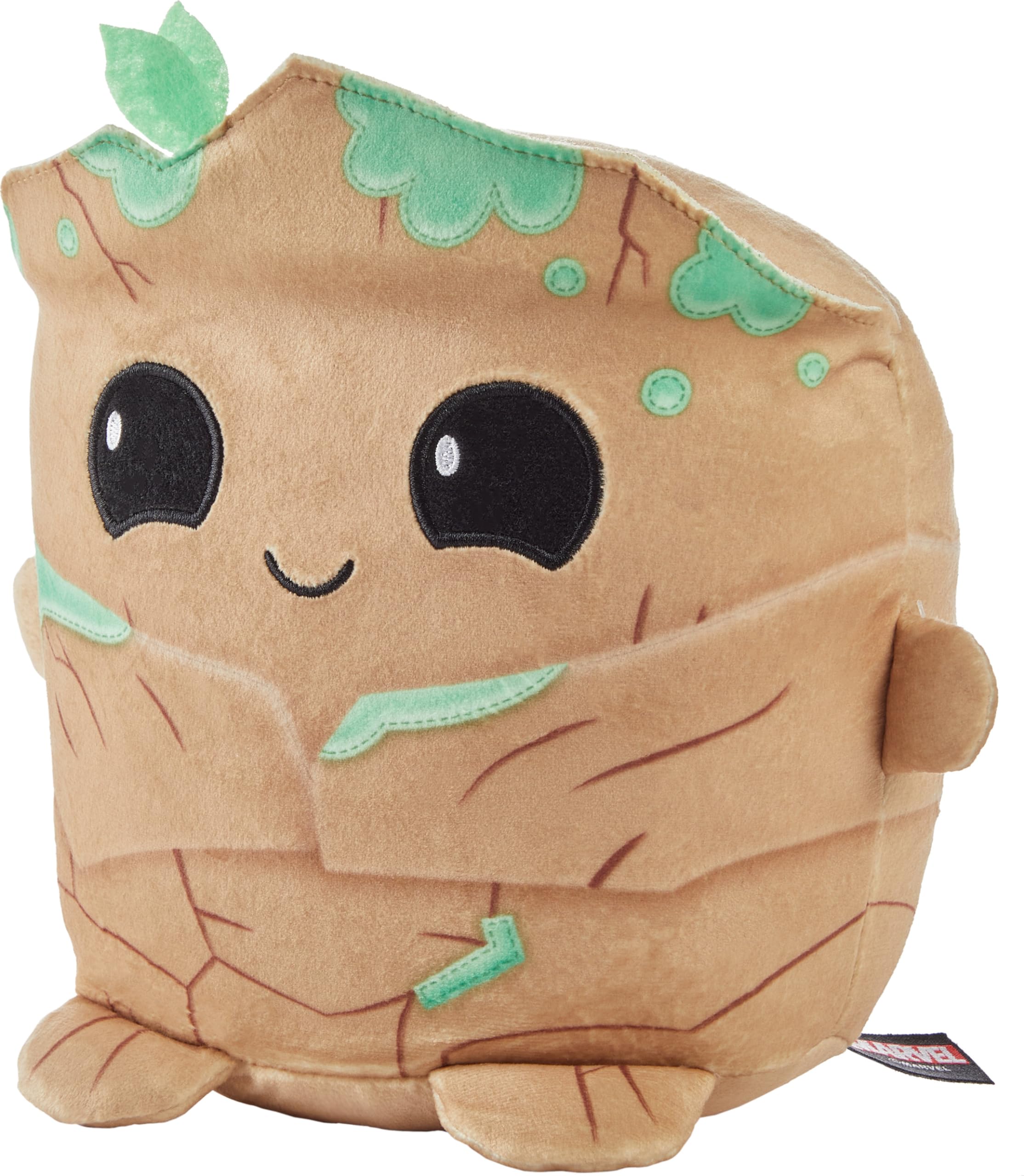 Mattel Marvel Cuutopia Plush Figure, 10-inch Groot Soft Rounded Pillow Doll, Collectible Toy Inspired by the Fan-Favorite Character