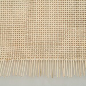 24" Width Natural Rattan Square Webbing, Radio Weave, Rattan for Caning Projects (5 Feet)