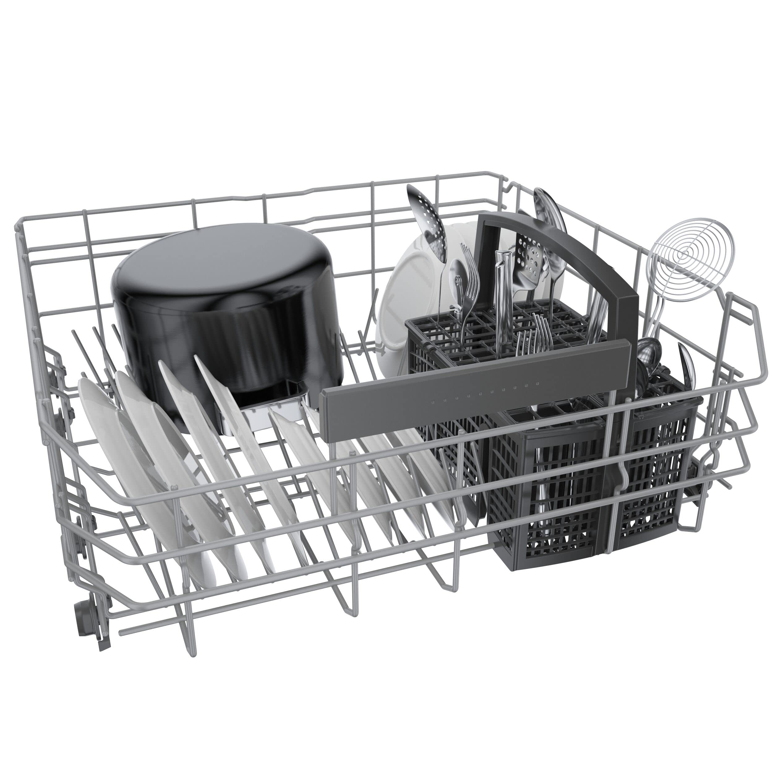 Bosch SHE53B75UC 300 Series 24 Inch Smart Built-In Dishwasher, stainless steel