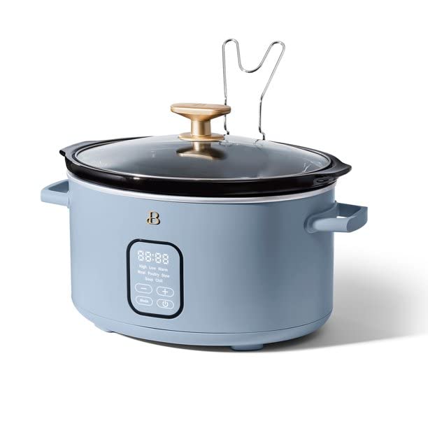 6QT Programmable Slow Cooker, Cornflower Blue by Drew Barrymore