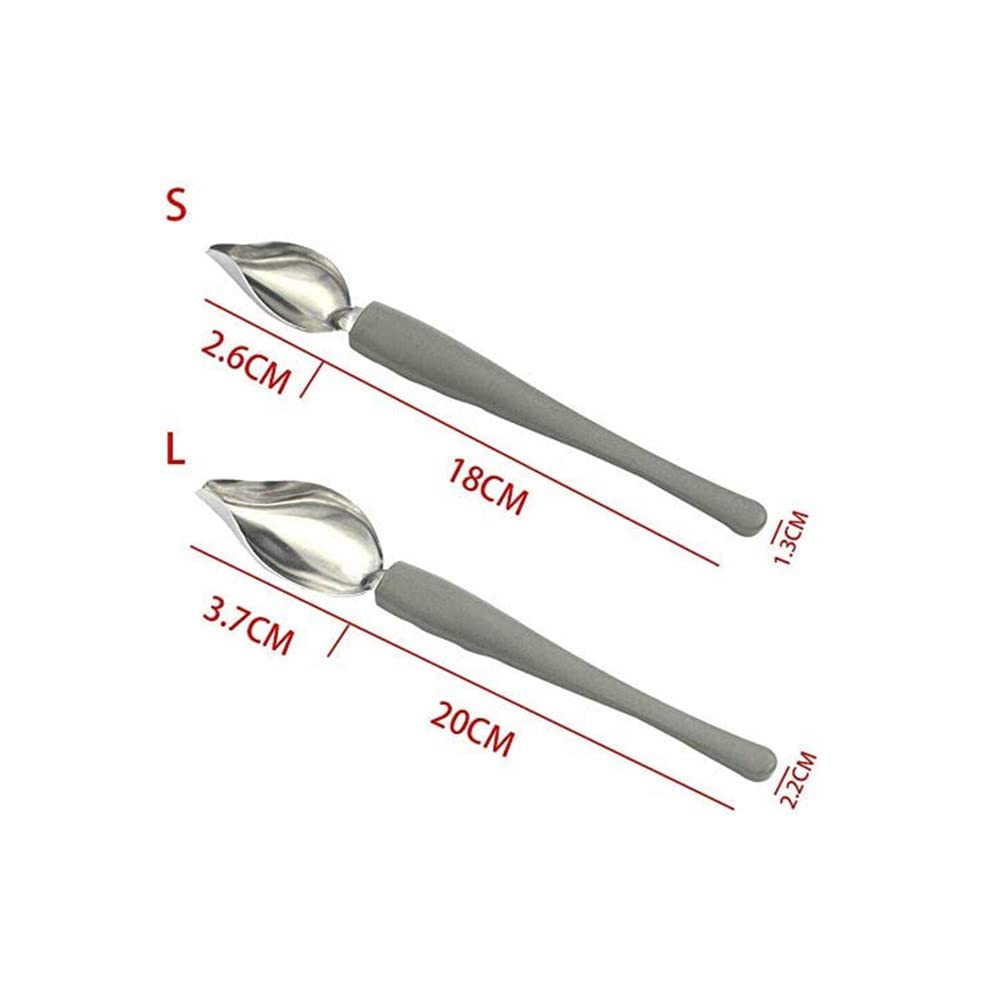 4 Pcs Culinary Drawing Decorating Spoons Set Drawing Decorating Spoon Plated Decorating Pencil Spoon Dessert Serving Decorating Spoon for Decorating Plates Cake and Dessert