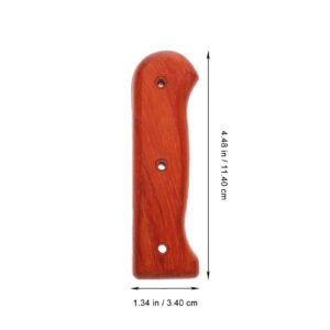 DOITOOL 2Pcs Wood Knife Scales Kitchen Knife Handle Replacement Kitchen Repair Handle for Sashimi Natural Wood Handle Replacement