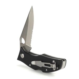 ARIAT Western Knife Hybrid 3" Blade Folding Knife Black Handle with Logo A710012401-M