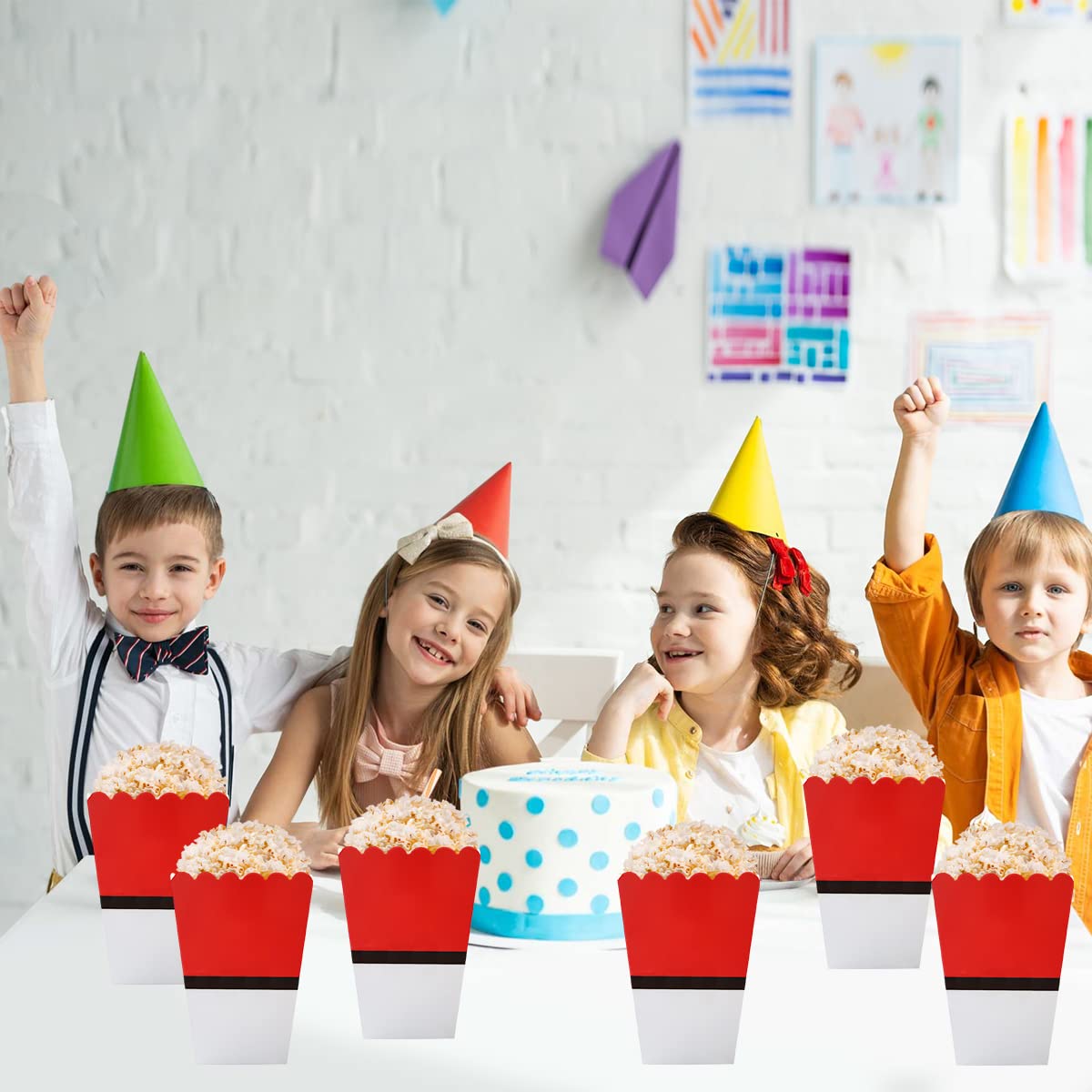 12Pcs Cartoon Animation Popcorn Box, Cartoon Animation Party Supplies, Birthday Party Decorations