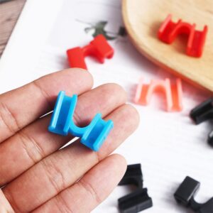 5Pcs Reusable Chopstick Helpers Training Chopsticks Hinges Connector Training Chopstick for Adults Kids Beginner Trainers or Learner(Black)