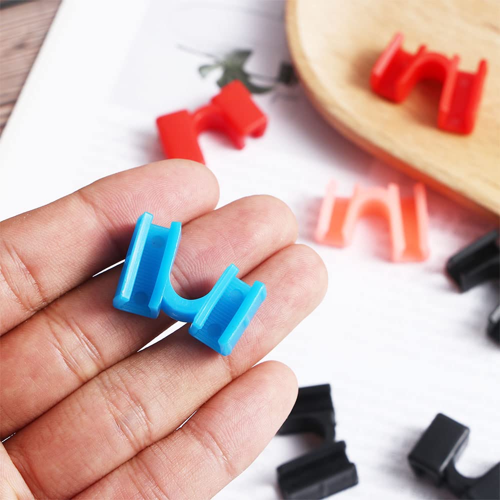 5Pcs Reusable Chopstick Helpers Training Chopsticks Hinges Connector Training Chopstick for Adults Kids Beginner Trainers or Learner(Black)