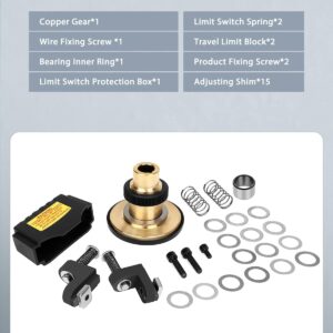 GCCSJ Power Feed X-Axis for Milling Machine 450 in-lb Torque 0-200RPM Table Milling Machine Power Feed 110V