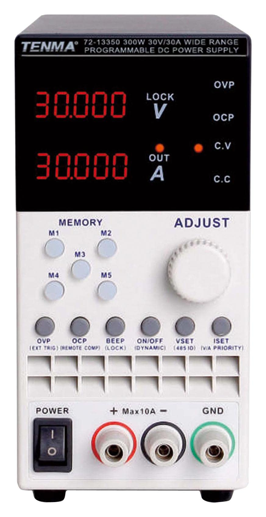 Wide Range Bench Top Programmable DC Power Supply, 30V, 30A