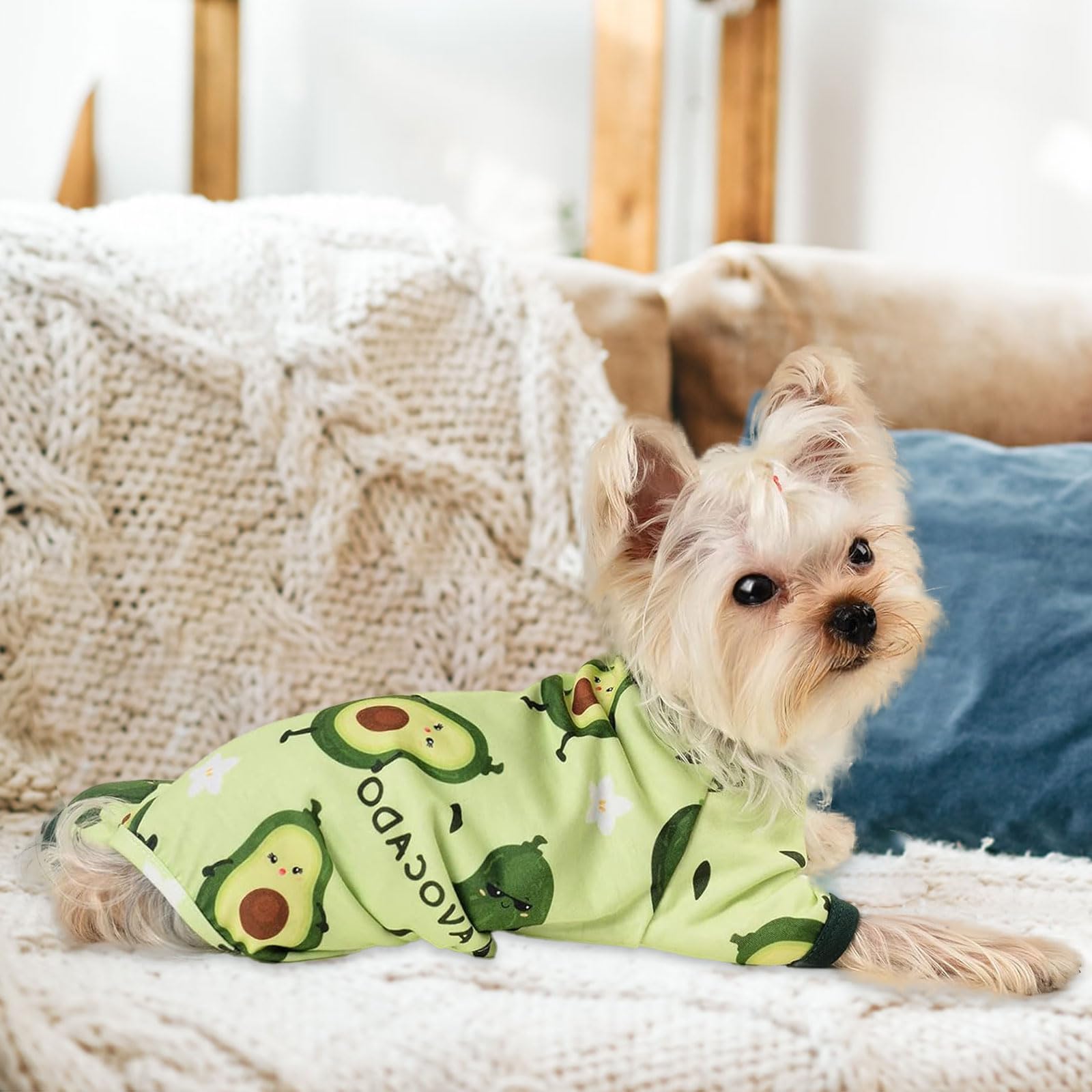 Dog Pajamas for Small Dog,Chihuahua Yorkie Teacup Pajamas Dog Shirts, Small Puppy Pjs, Soft Pet Pjs Puppy Clothes Dog Outfit