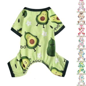 dog pajamas for small dog,chihuahua yorkie teacup pajamas dog shirts, small puppy pjs, soft pet pjs puppy clothes dog outfit