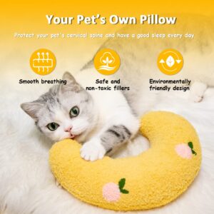 Muwago Dog Calming Pillow for Small Dogs, Pet Pillow for Little Dog and Indoor Cats, Half Donut Neck Pillow for My Little Dog/Cat to Sleep On, Animal Puppy Kitten Comfort Blanket Cuddle Buddy Product