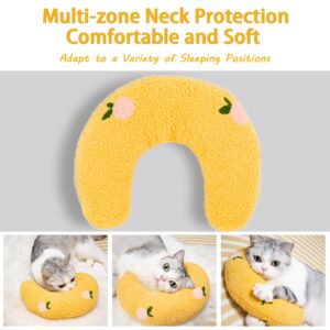 Muwago Dog Calming Pillow for Small Dogs, Pet Pillow for Little Dog and Indoor Cats, Half Donut Neck Pillow for My Little Dog/Cat to Sleep On, Animal Puppy Kitten Comfort Blanket Cuddle Buddy Product