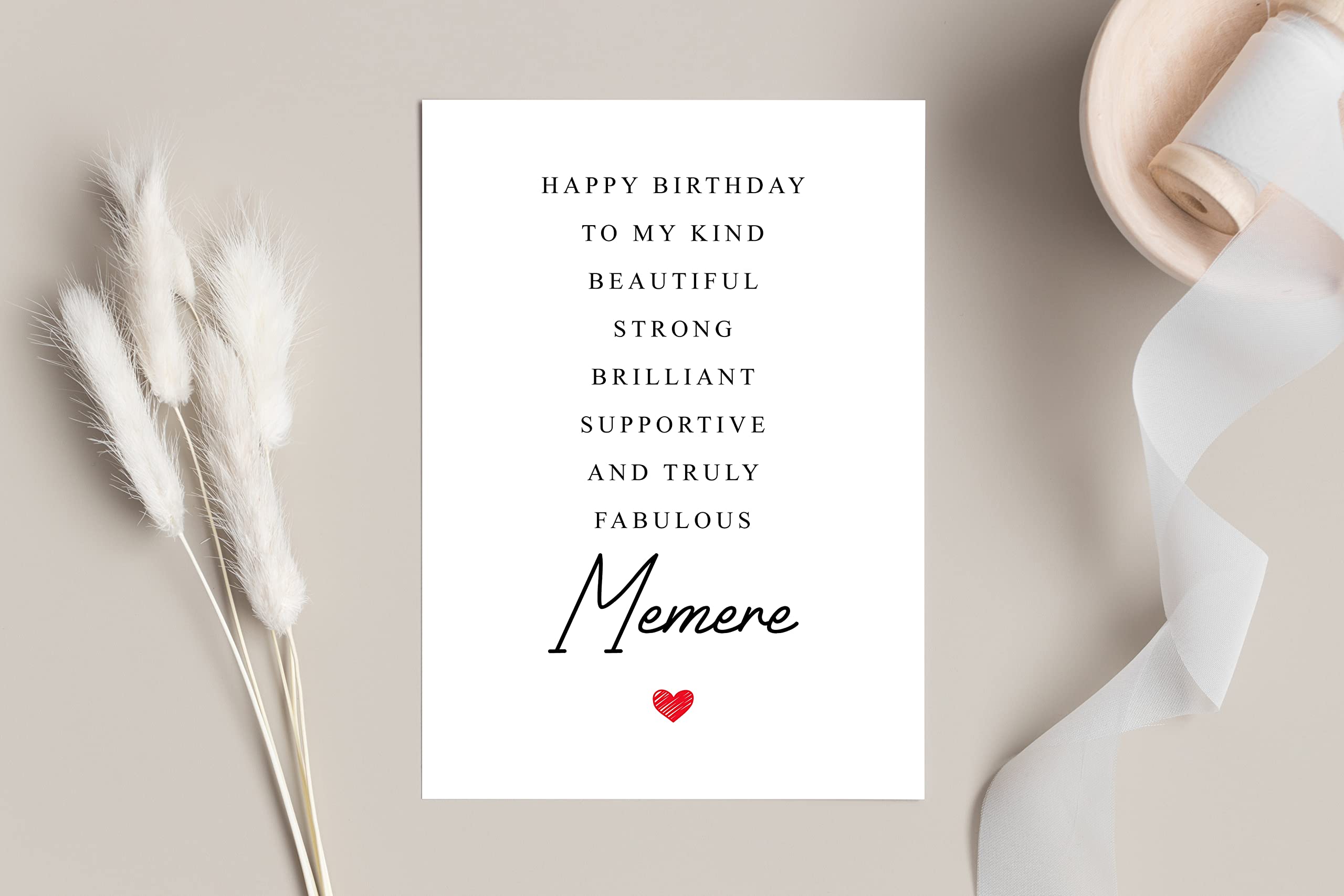 Memere Birthday Card Poem - Amazing Memere Gift - Birthday Card Memere - Special Memere Birthday Card - Birthday Card For Memere