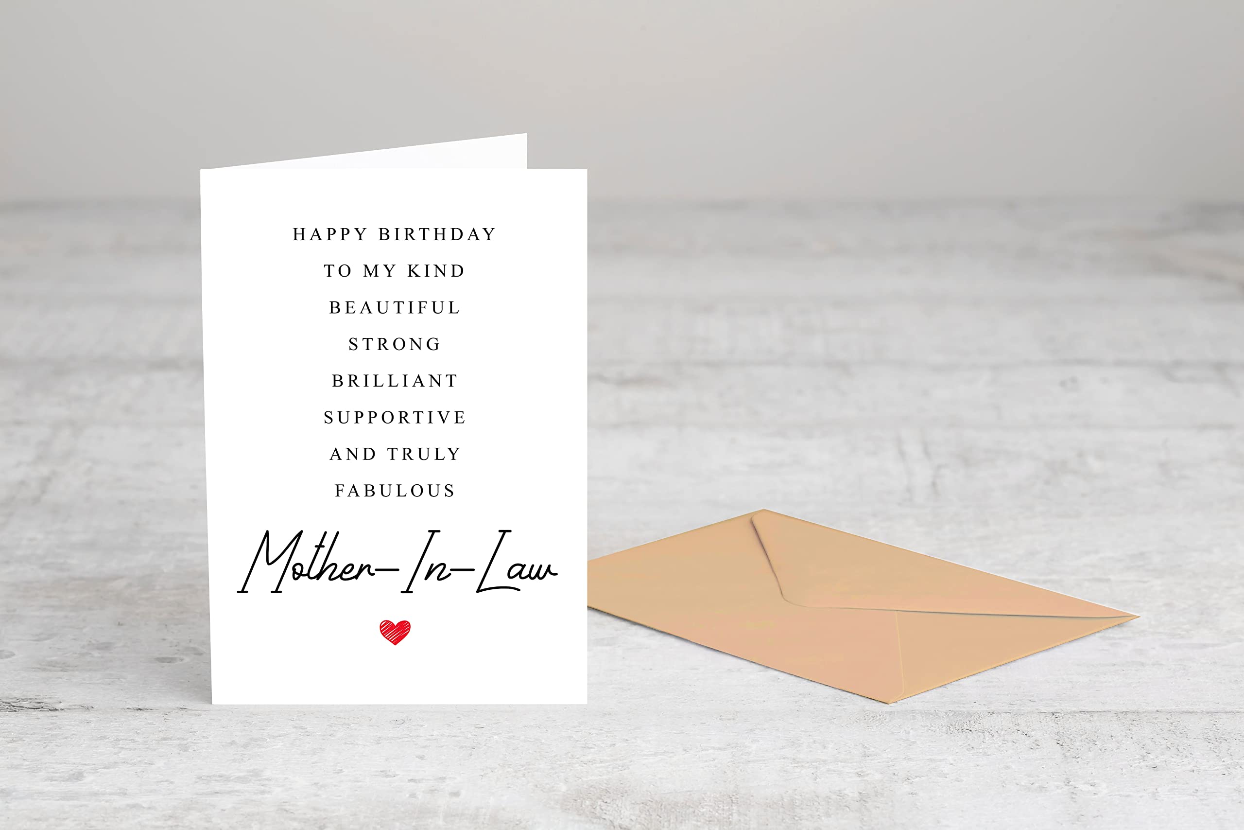 Mother-In-Law Birthday Card Poem - Amazing Mother-In-Law Gift - Birthday Card Mother-In-Law - Special Mother-In-Law Birthday Card - Birthday Card For Mother-In-Law