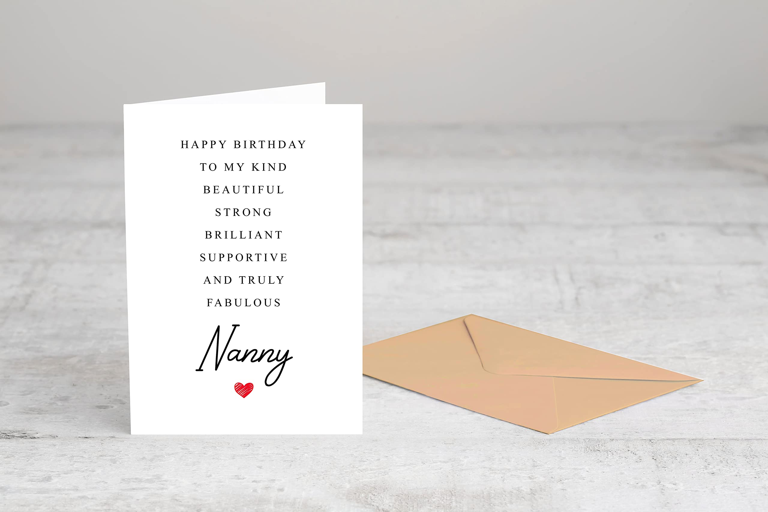 Nanny Birthday Card Poem - Amazing Nanny Gift - Birthday Card Nanny - Special Nanny Birthday Card - Birthday Card For Nanny