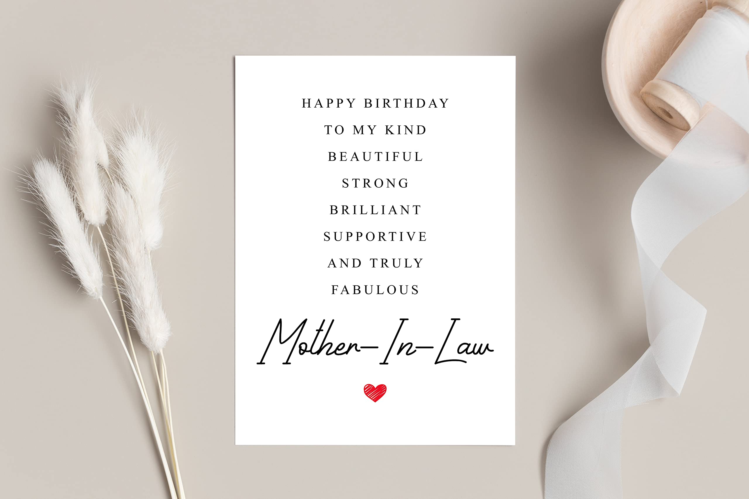 Mother-In-Law Birthday Card Poem - Amazing Mother-In-Law Gift - Birthday Card Mother-In-Law - Special Mother-In-Law Birthday Card - Birthday Card For Mother-In-Law