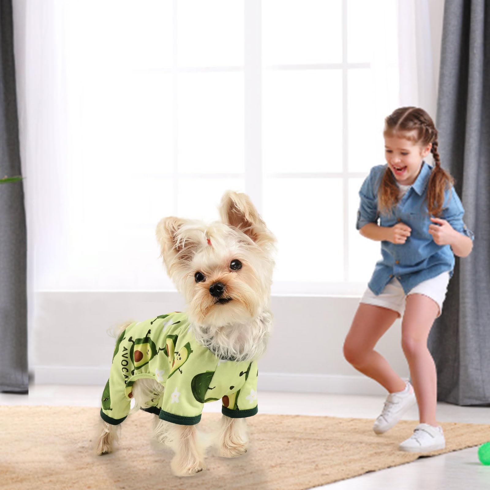 Dog Pajamas Kiwi Puppy Apparel Doggie Outfits Pet Clothes Cat Pjs for Small Dog Boy Girl Small Dog Pajamas