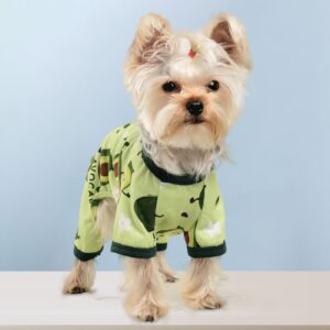 Dog Pajamas for Small Dog,Chihuahua Yorkie Teacup Pajamas Dog Shirts, Small Puppy Pjs, Soft Pet Pjs Puppy Clothes Dog Outfit