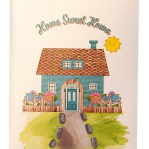 iGifts And Cards Home Sweet Home 3D Pop Up Greeting Card - Cool Housewarming Present, House Surprise Gift, Homeowner Appreciation, Homecoming Celebration, Welcome Neighbor, Moving Announcement - 6x8