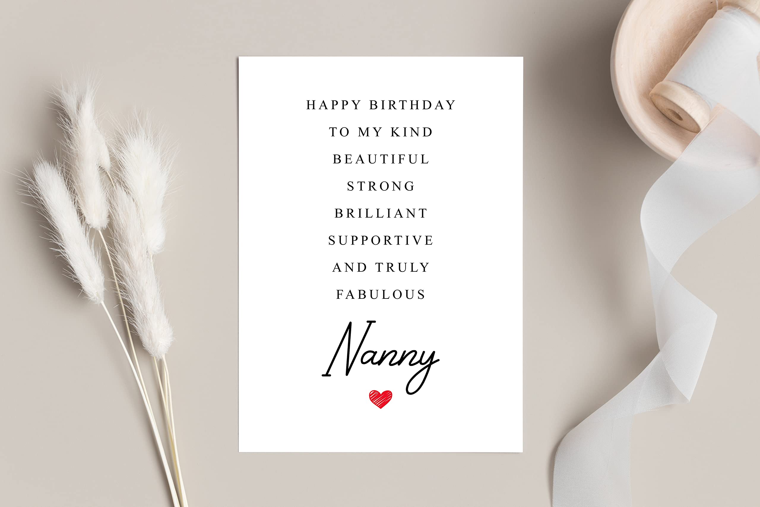 Nanny Birthday Card Poem - Amazing Nanny Gift - Birthday Card Nanny - Special Nanny Birthday Card - Birthday Card For Nanny